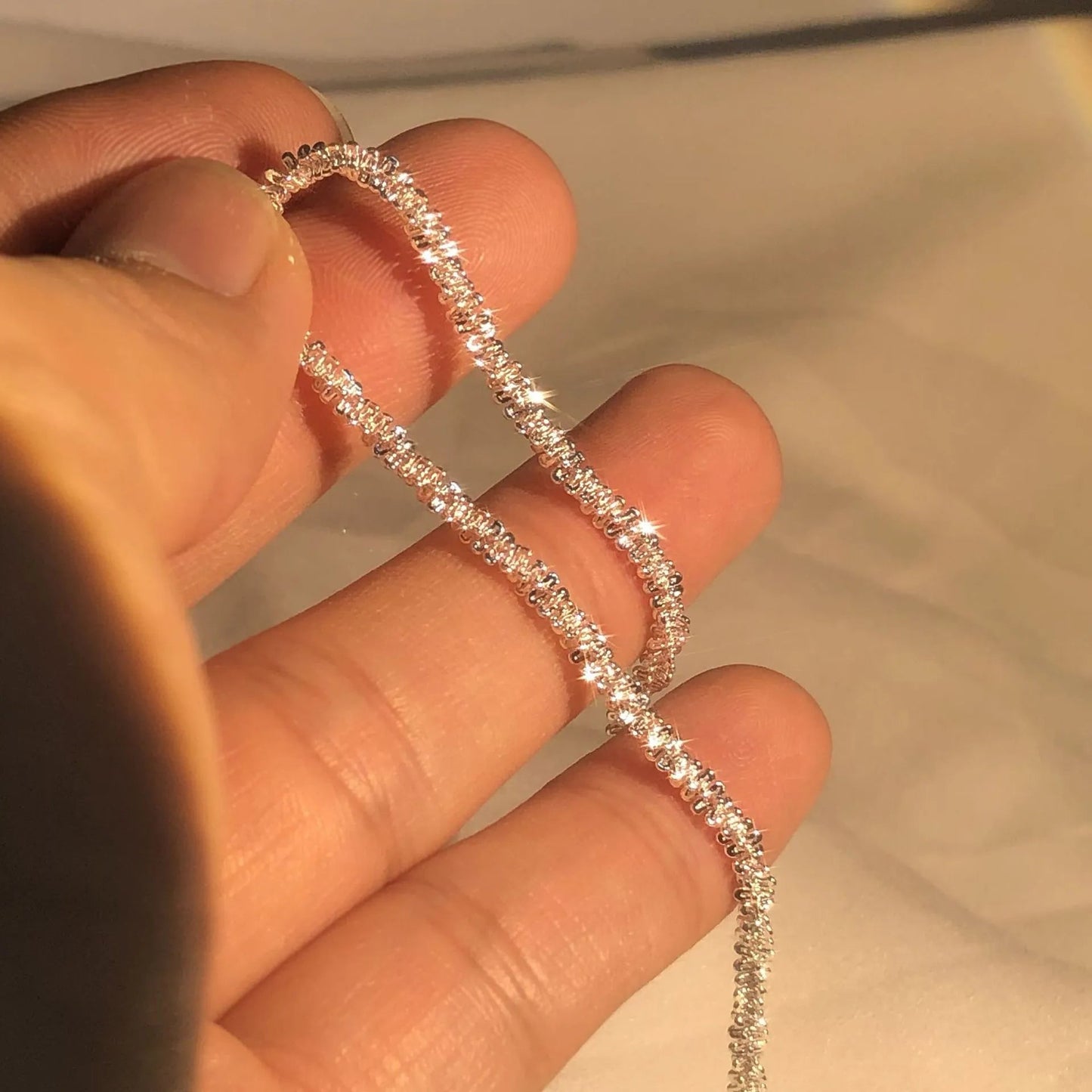 Isabella – Armband aus Sterlingsilber mit Strang-Design