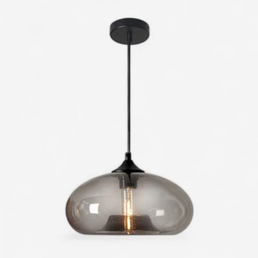LumeCore – Glas-Pendelleuchte mit rundem Schirm