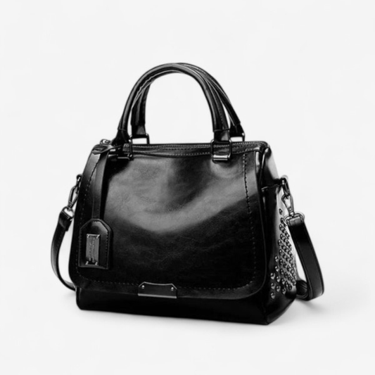 Elara – Weiche Lederschultertasche mit Verstellbarem Riemen