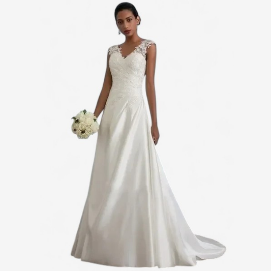 Isabella – Ärmelloses Langes Kleid mit Offenem Rücken