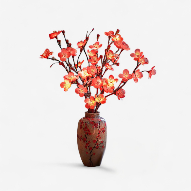 LumoBranch – 70 cm Olivenzweig-Lichterkette mit warmem LED-Ton