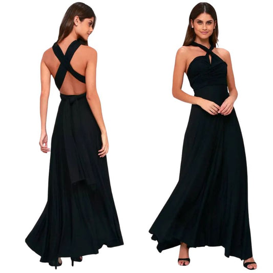 Amy – Maxi-Wickelkleid mit verstellbarer Passform und modernem Design