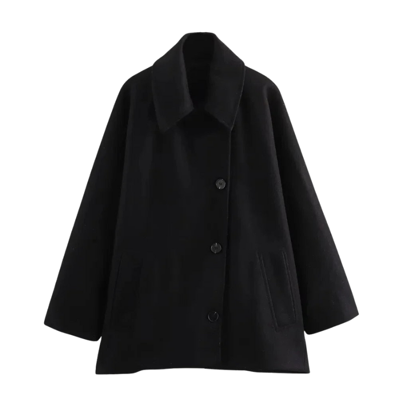 Helen – Oversize-Langarmjacke mit Knopf