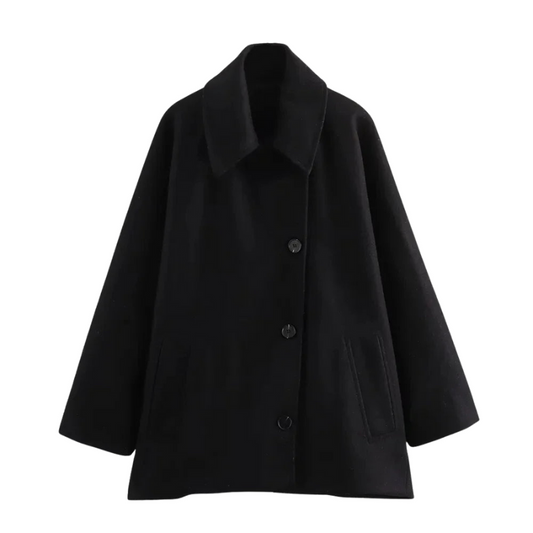 Helen – Oversize-Langarmjacke mit Knopf