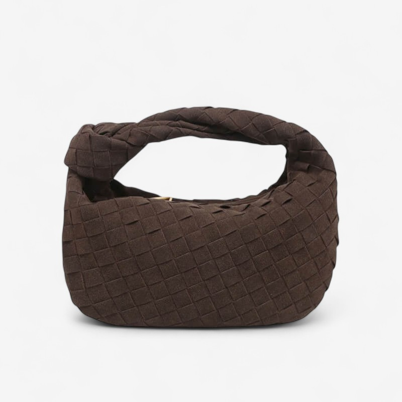 Elora – Mini-Suede-Tasche mit geflochtenem Knotendesign