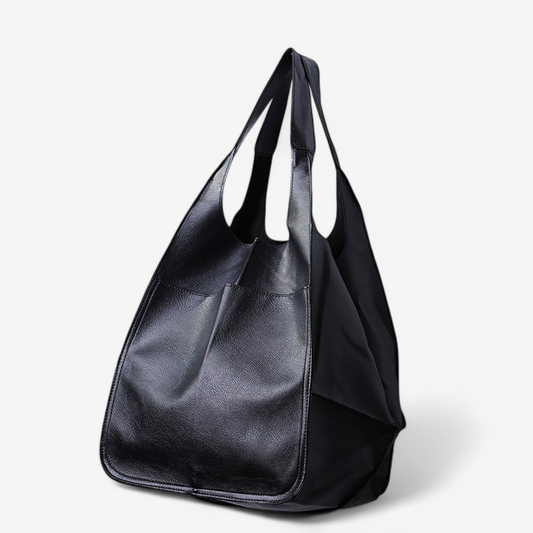 Arlina – Große Leder-Weekender Tasche mit strukturierter Form