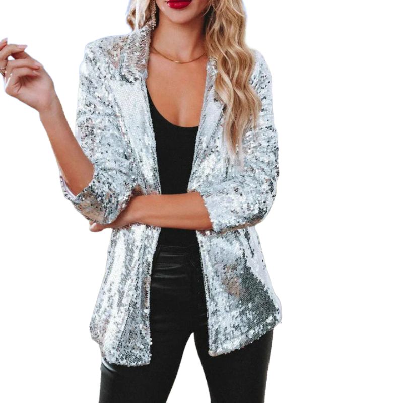 Laura – Langarm-Blazer mit offener Vorderseite