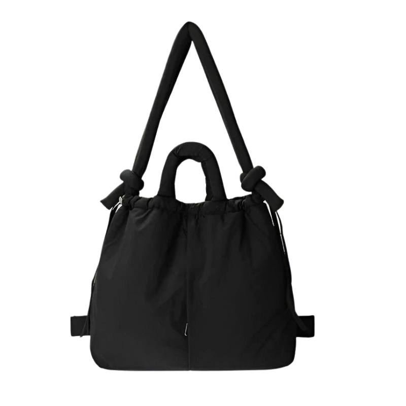 Maria – Gepolsterte Nylon-Handtasche mit großem Fassungsvermögen