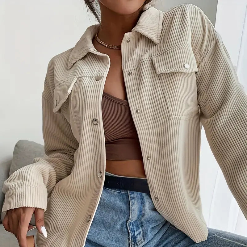 Isabell – Jacke mit langen Ärmeln und Knöpfen