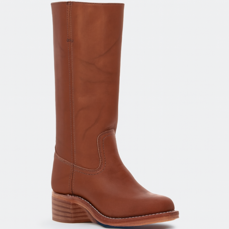 Cora – Knöchelhohe Stiefel mit Blockabsatz und Rundspitze