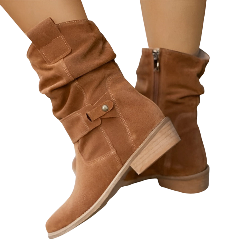 Laura – Rutschfeste Stiefel mit seitlichem Reißverschluss