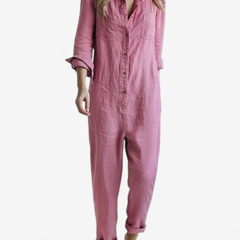 Hannah – Jumpsuit mit langen Ärmeln und durchgehendem Bein