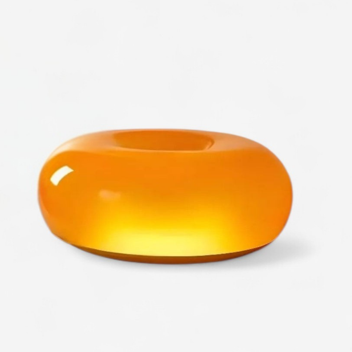 LumiForm – Tischlampe in Donut-Form mit rundem Design