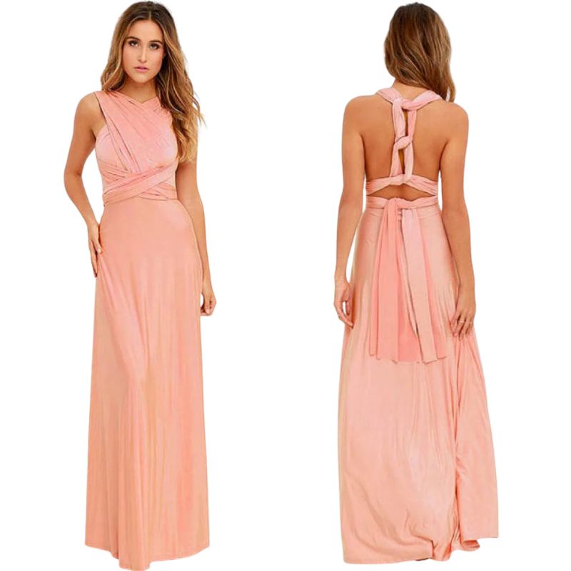 Amy – Maxi-Wickelkleid mit verstellbarer Passform und modernem Design
