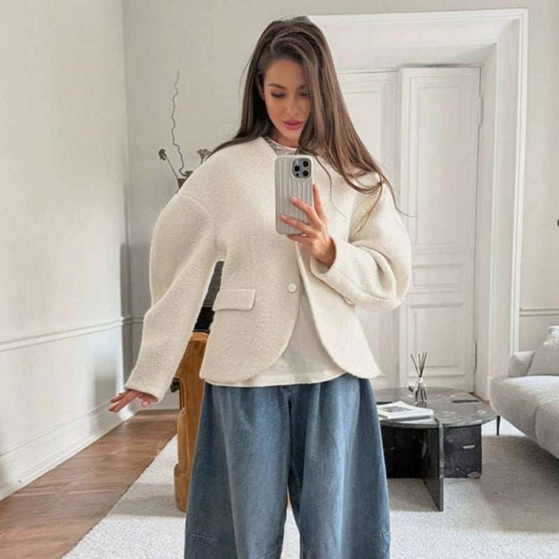 Marie – Jacke mit langen Ärmeln und Taschen