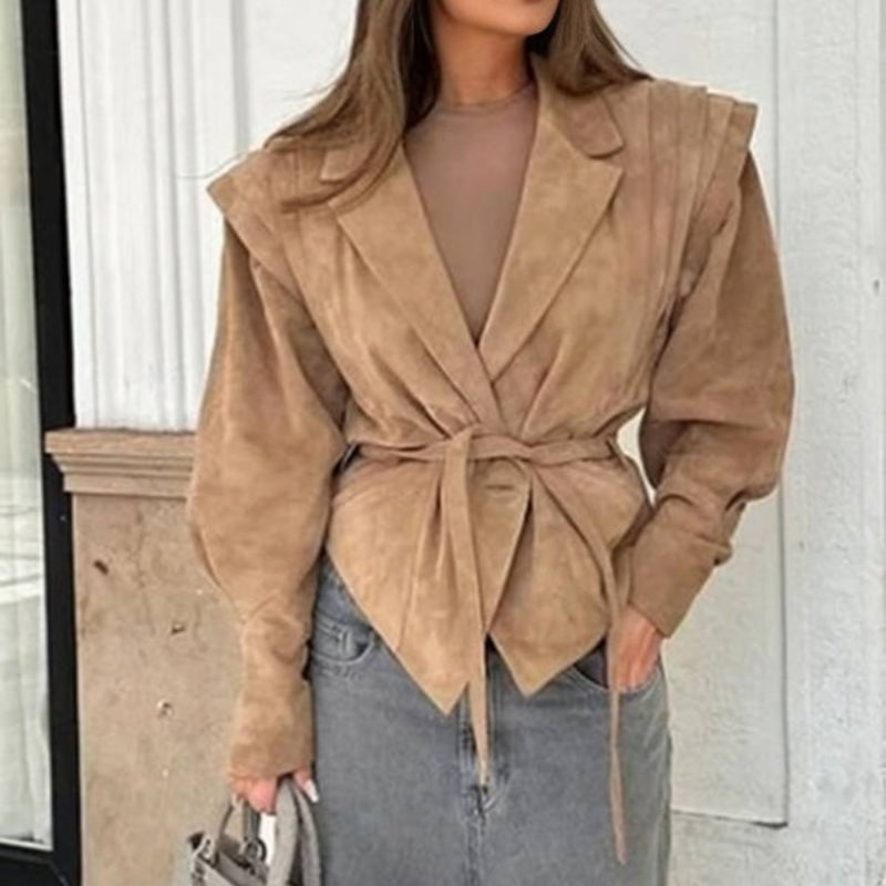 Jeanne – Langarmjacke mit Reverskragen