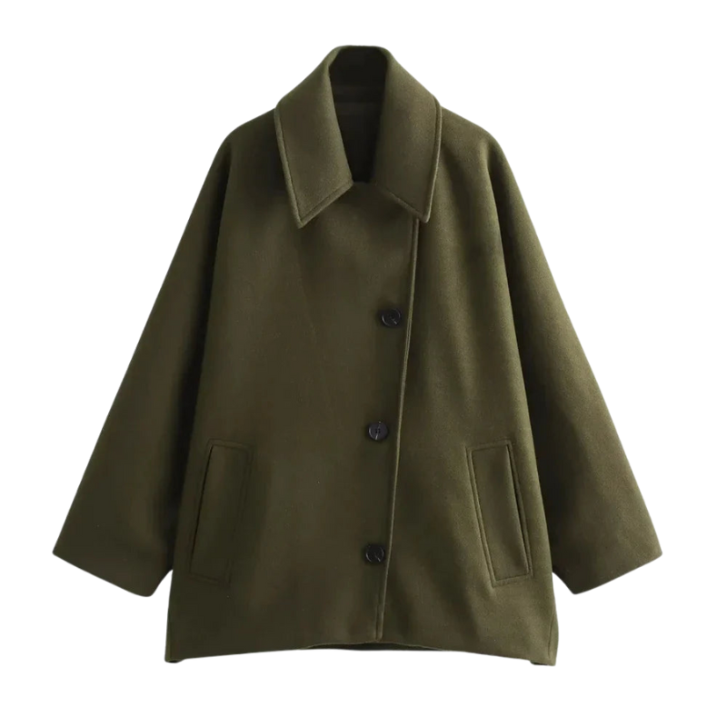Helen – Oversize-Langarmjacke mit Knopf