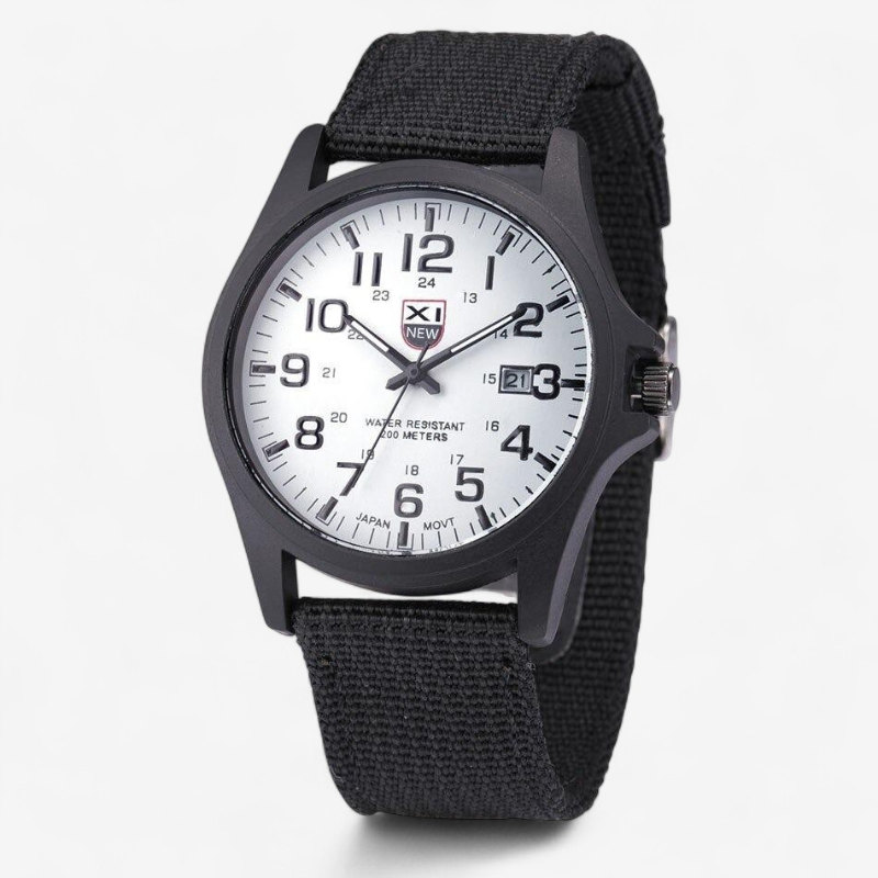 Adrian – Militärische Armbanduhr mit Rundem Zifferblatt