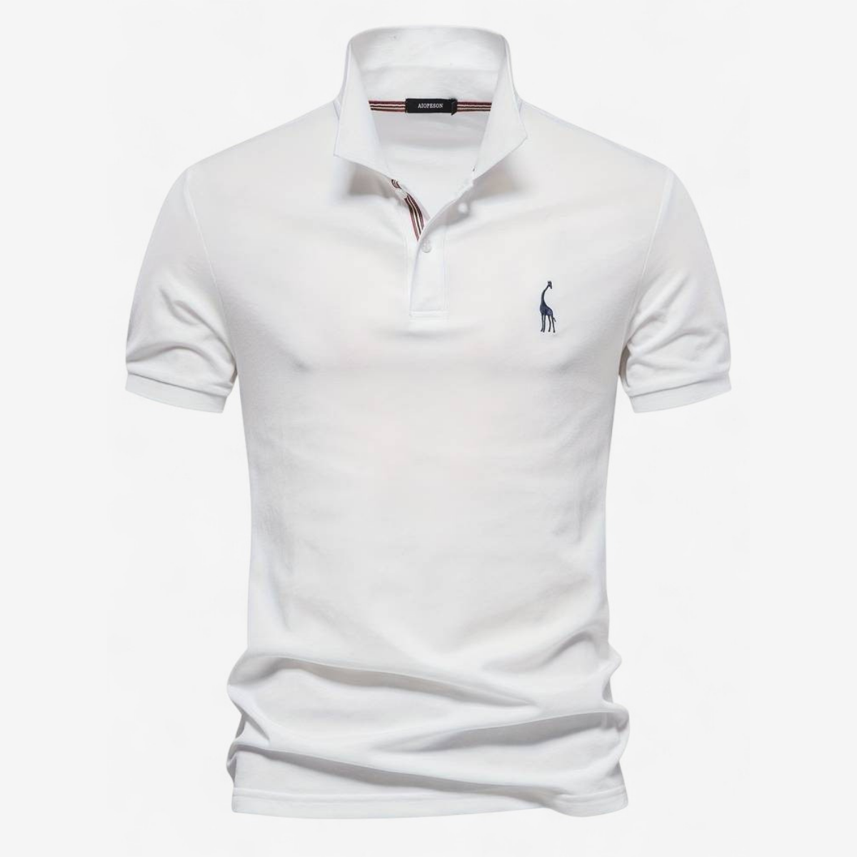 Julian – Slim-Fit-Poloshirt mit gestreiftem Kragen