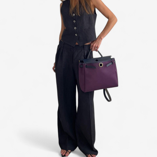 Arden – Lange Hose mit geradem Bein und ärmelloser Weste
