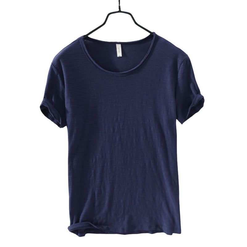 Brian – Leichtes Baumwoll-T-Shirt mit Rundhalsausschnitt