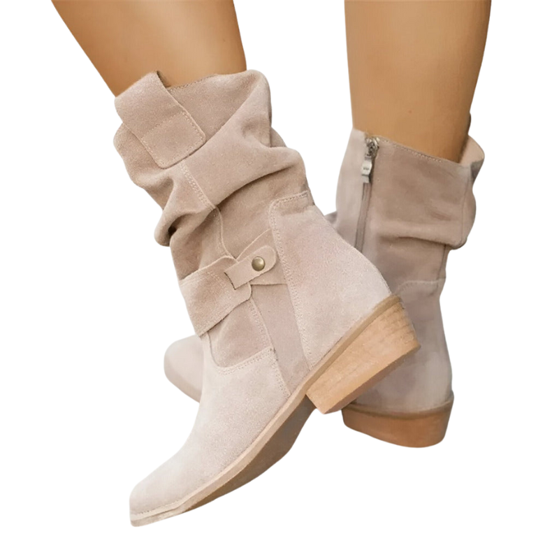 Laura – Rutschfeste Stiefel mit seitlichem Reißverschluss