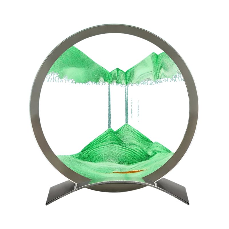 FlowAura – Dekorative LED Sanduhr mit einstellbarem Sandfluss