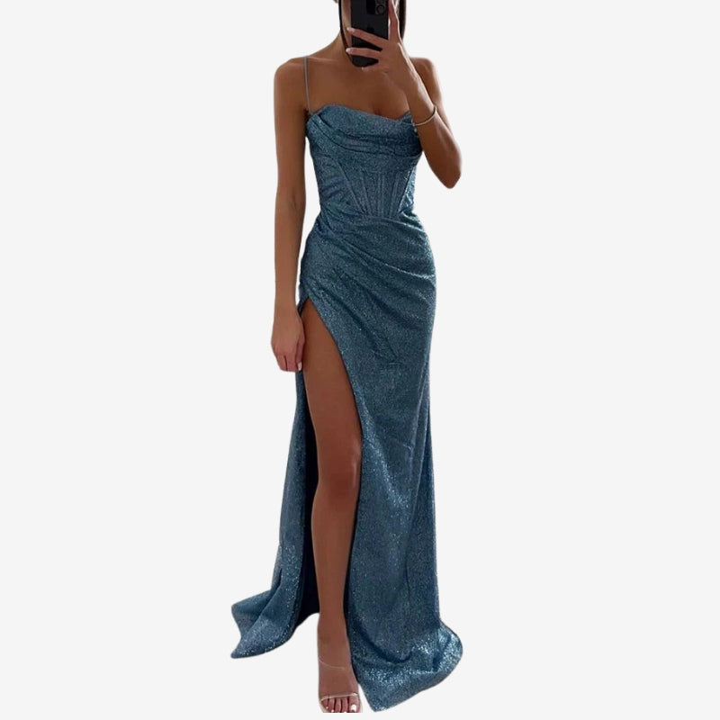 Anna – Ärmelloses Bodycon-Kleid mit Seitenschlitz