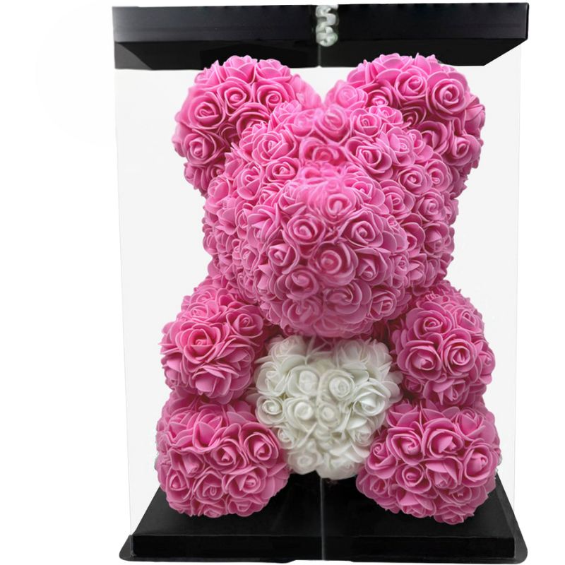 RoseMira – Handgefertigter Rosenbär mit skulpturalem Design