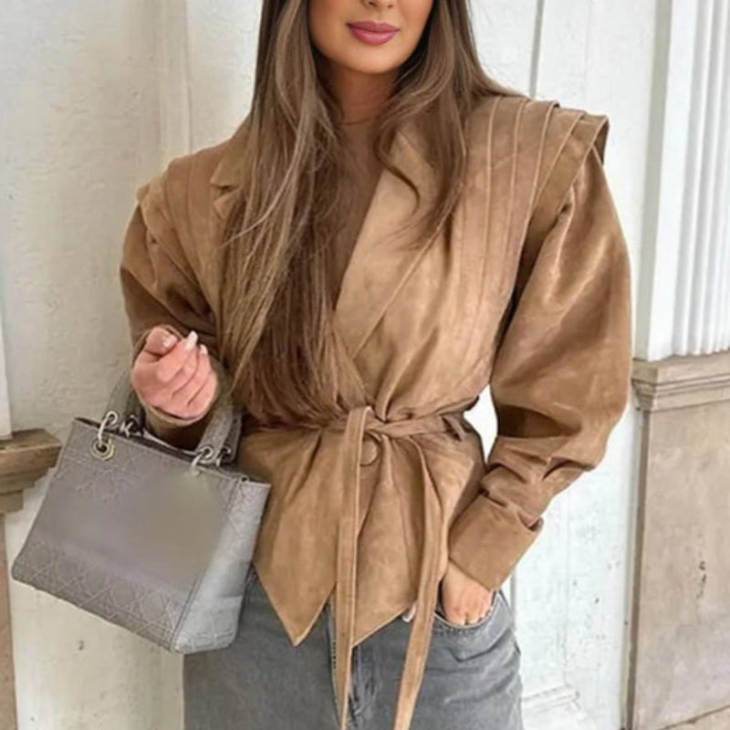Jeanne – Langarmjacke mit Reverskragen