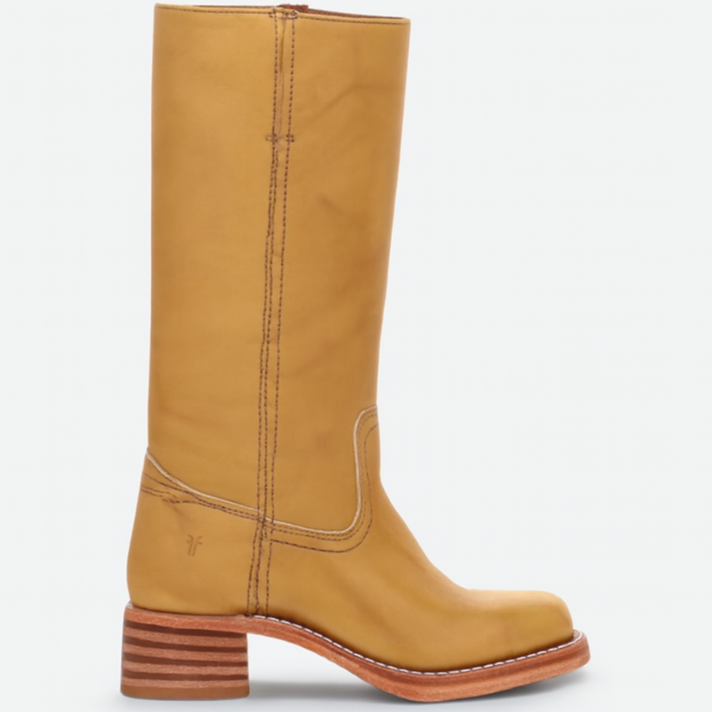 Cora – Knöchelhohe Stiefel mit Blockabsatz und Rundspitze