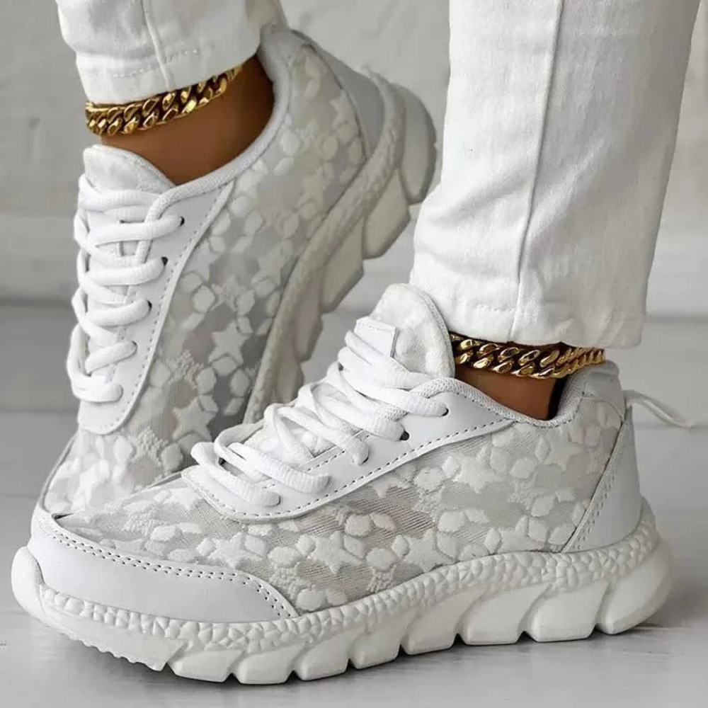 Elena – Schnür-Sneaker mit Rundspitze und Plateau-Sohle