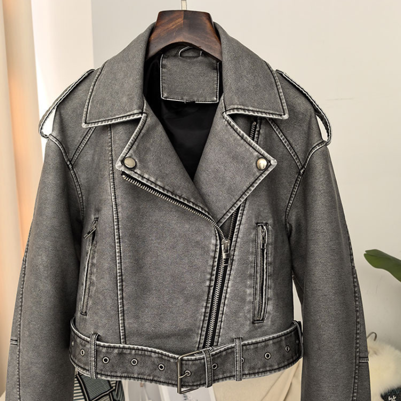 Mason – Kurze Bikerjacke mit schlankem Schnitt