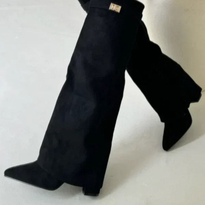 Isabella – Stiefel mit Knie-Straps und Gepolsterter Sohle