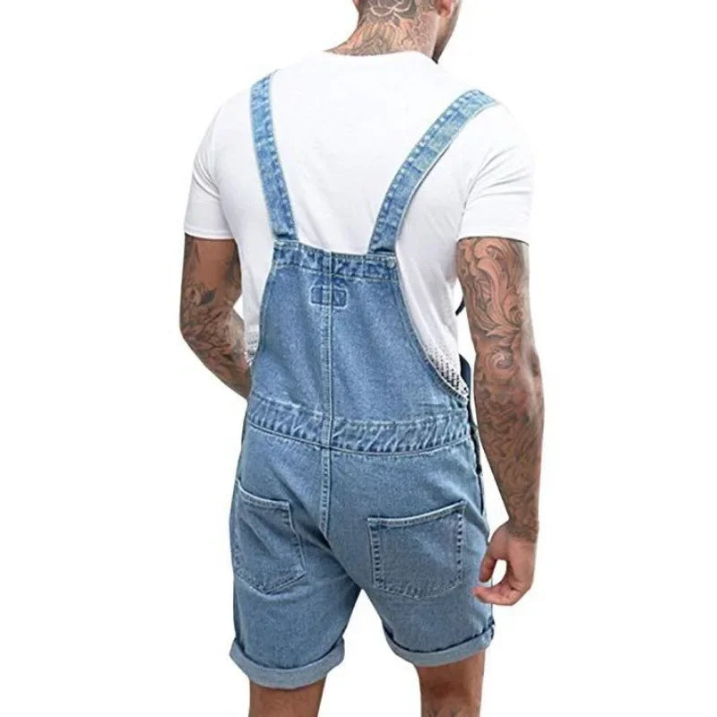 Ronald – Lässiger Jeans-Overall mit verstellbaren Trägern und praktischen Taschen