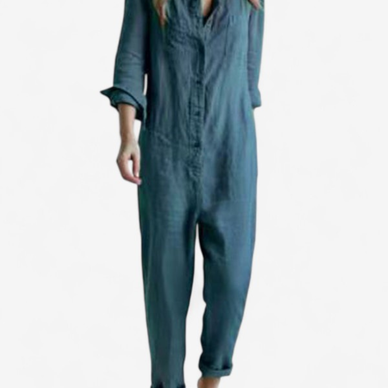 Hannah – Jumpsuit mit langen Ärmeln und durchgehendem Bein