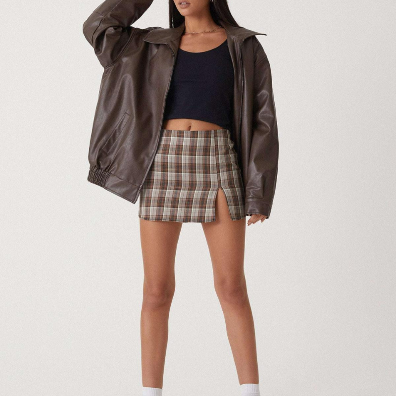 Lydia – Jacke mit Umlegekragen und Reißverschluss