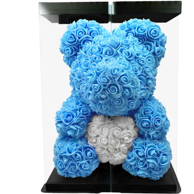 RoseMira – Handgefertigter Rosenbär mit skulpturalem Design
