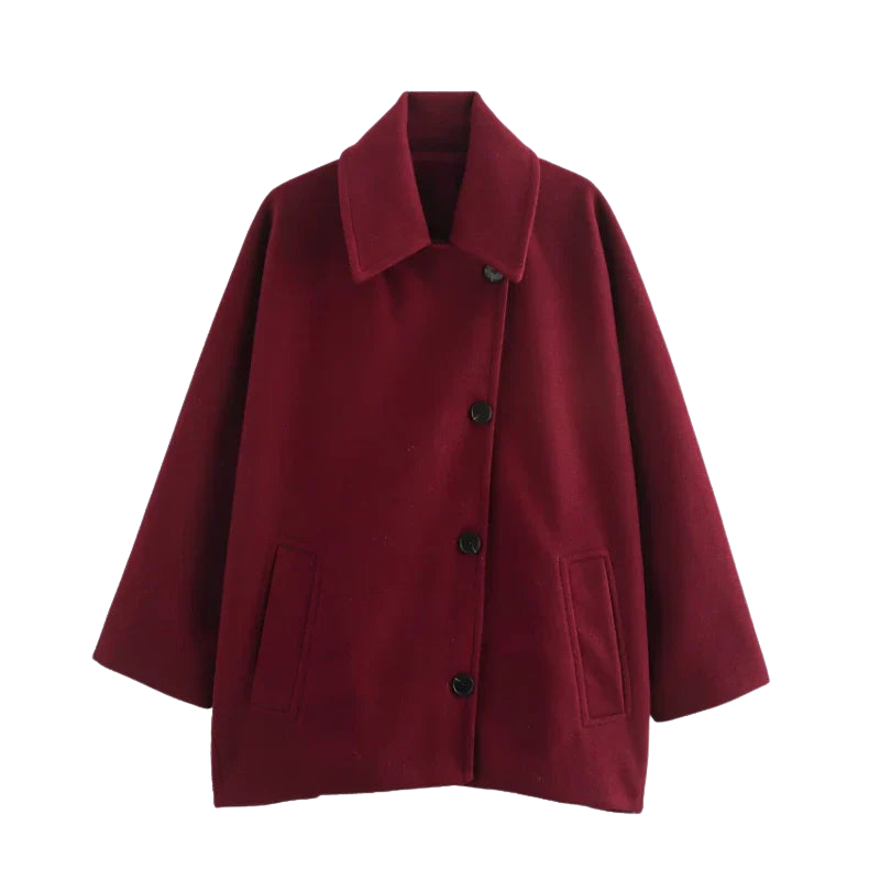 Helen – Oversize-Langarmjacke mit Knopf