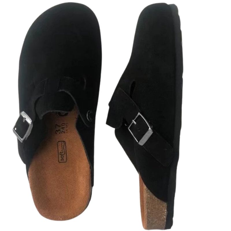 Lisa – Slip-On-Slippers mit verstellbarem Schnallenverschluss