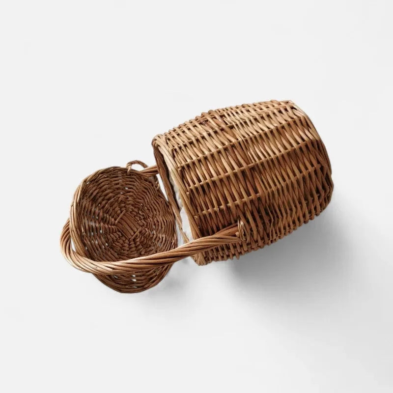 Lucie – Große Bucket-Tasche mit Geflecht-Design