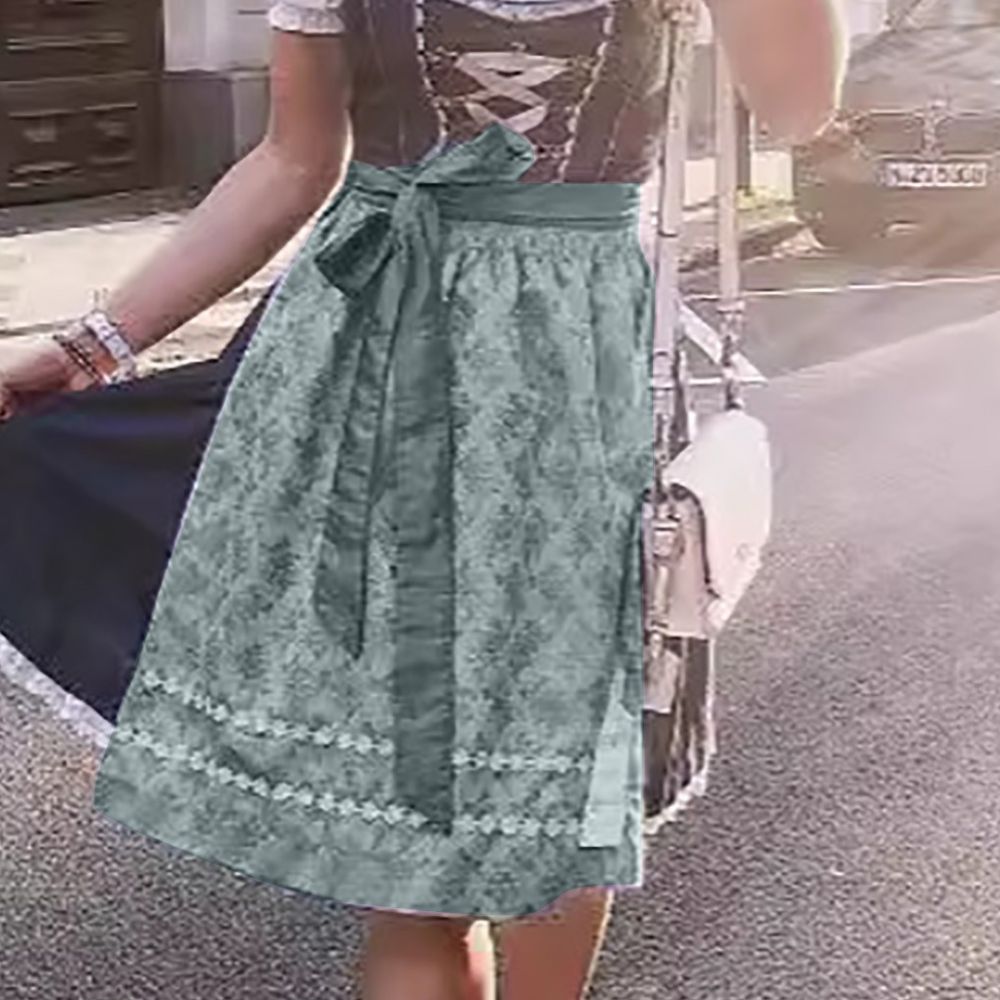 Amara – A-Linien Midi-Dirndlkleid mit Rundhalsausschnitt