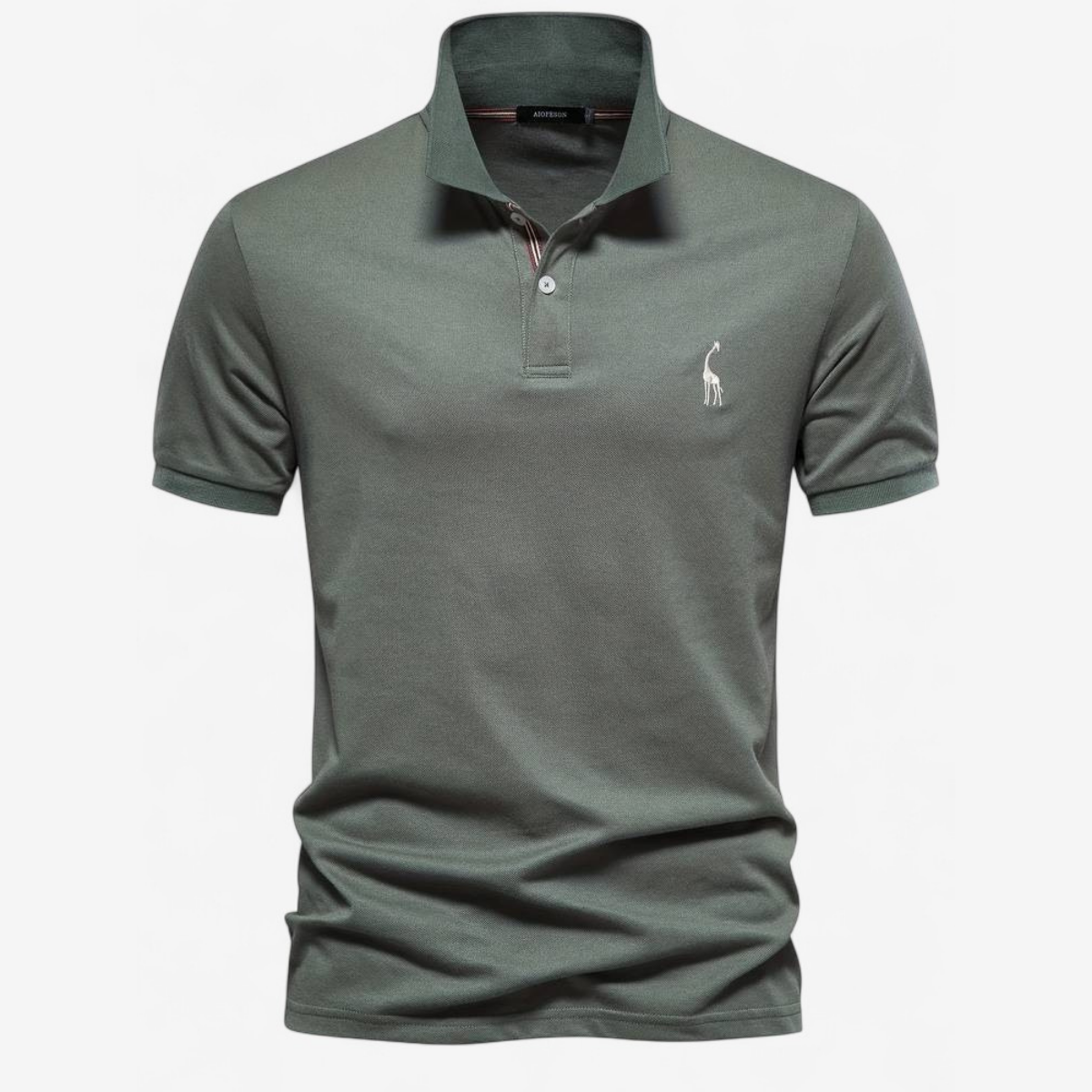 Julian – Slim-Fit-Poloshirt mit gestreiftem Kragen
