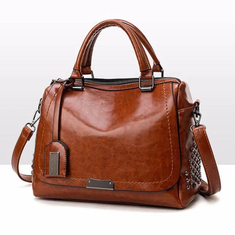 Elara – Weiche Lederschultertasche mit Verstellbarem Riemen