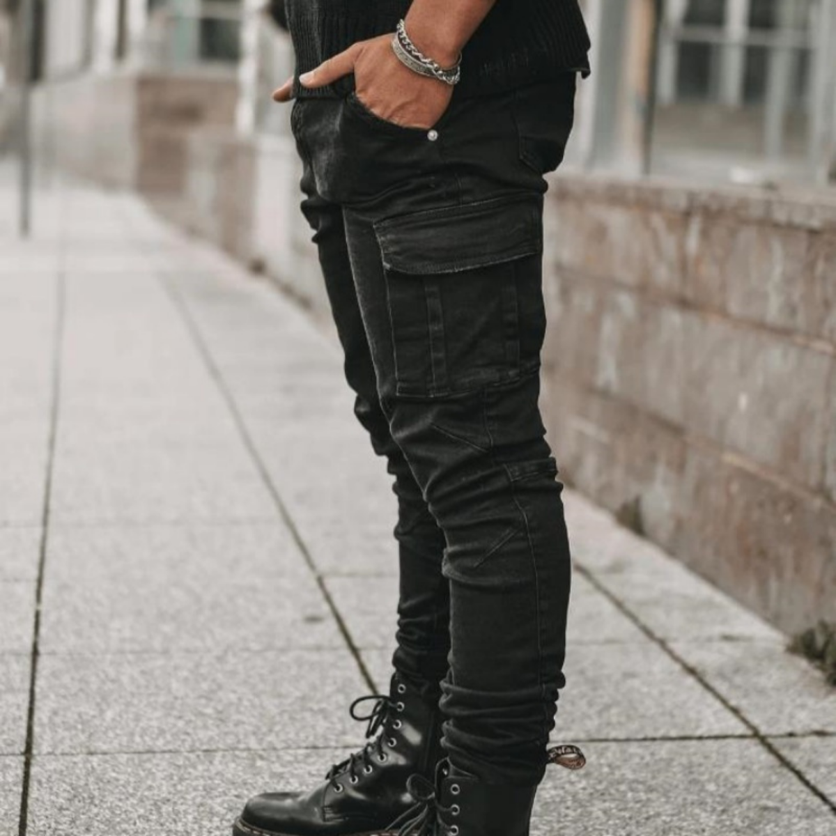 Leo – Slim Fit Denim-Jeans mit Multi-Taschen-Design