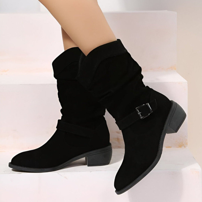 Laura – Rutschfeste Stiefel mit seitlichem Reißverschluss