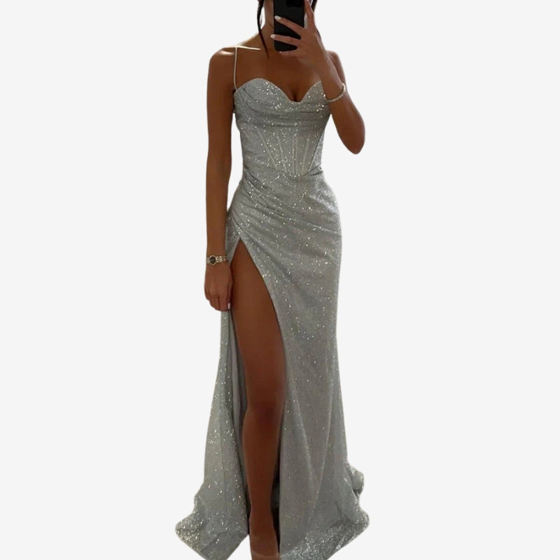 Anna – Ärmelloses Bodycon-Kleid mit Seitenschlitz