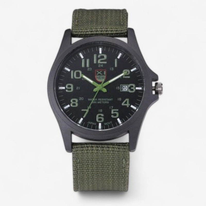 Adrian – Militärische Armbanduhr mit Rundem Zifferblatt