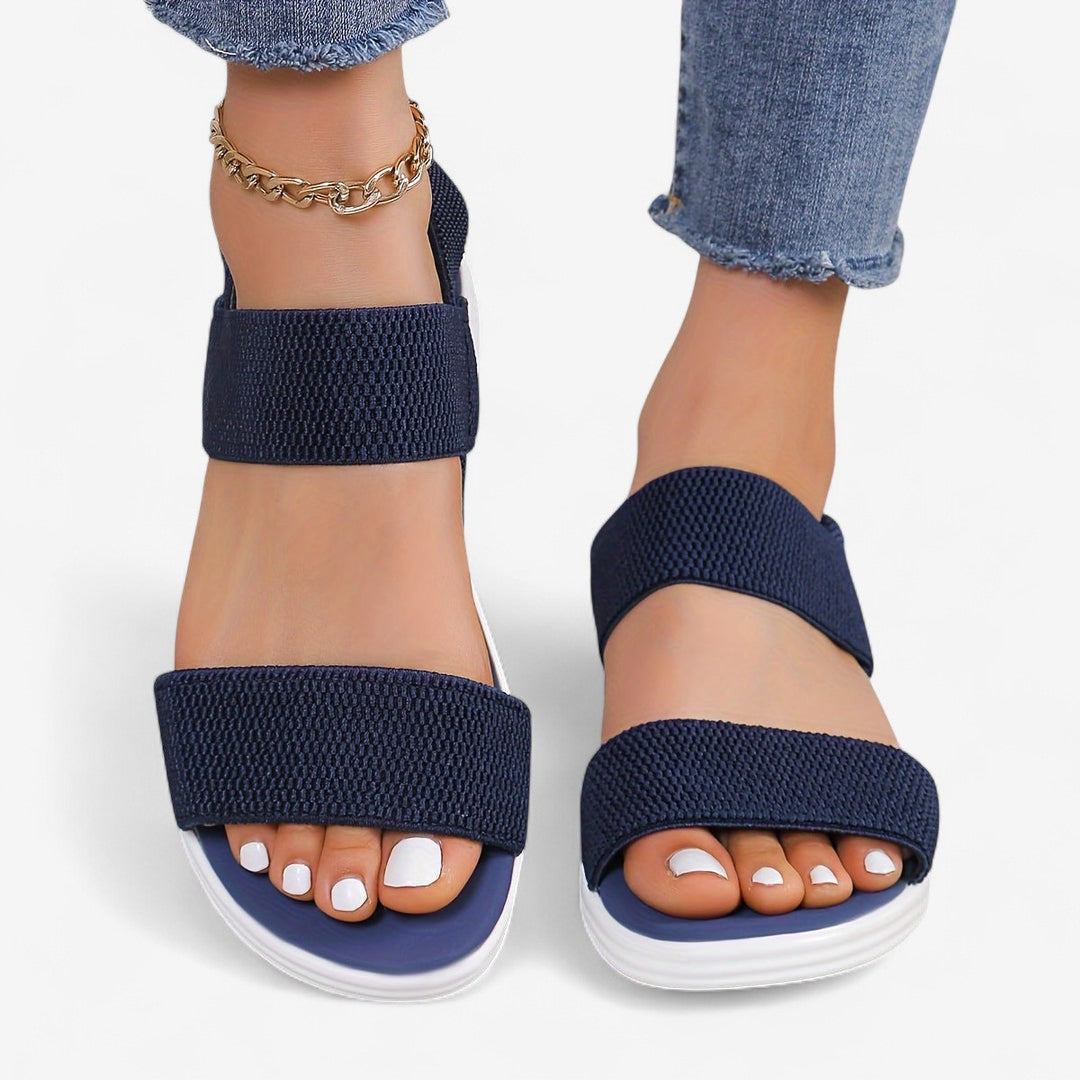 Sophie – Strick Wedge-Sandalen mit Slip-On-Design