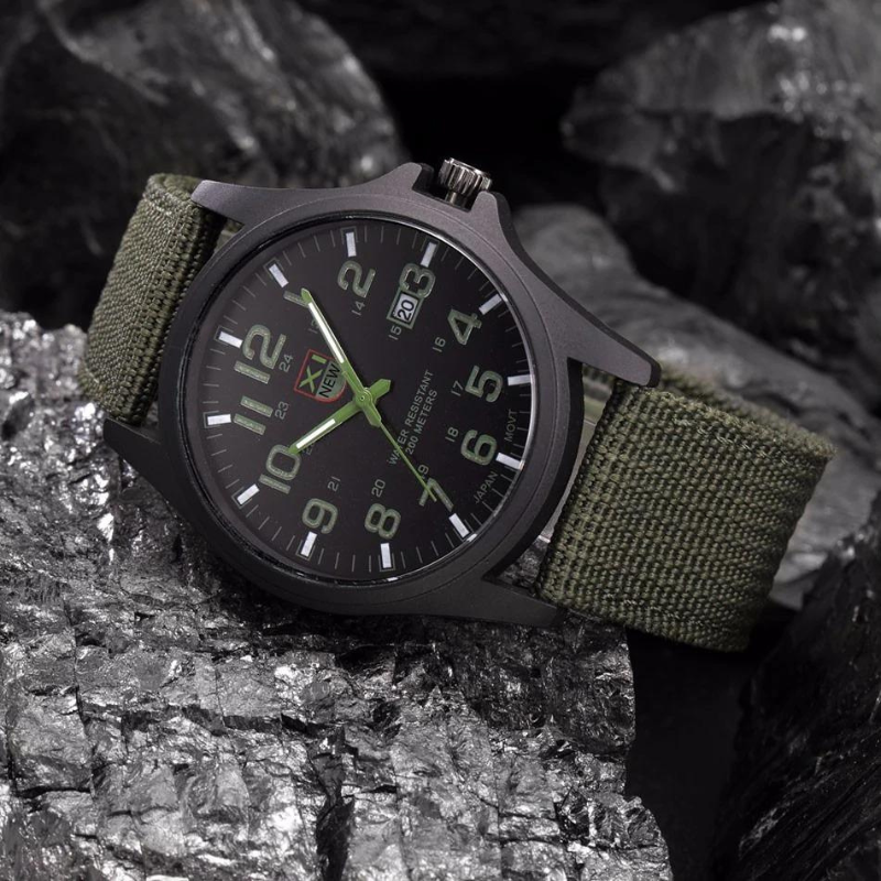 Adrian – Militärische Armbanduhr mit Rundem Zifferblatt
